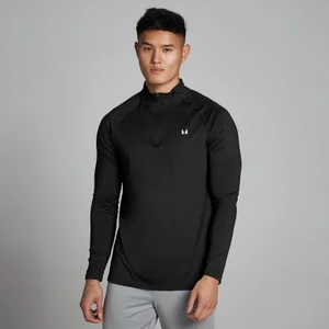 MP trainingstrui met kwartrits voor heren - Zwart - Size S