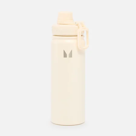 Medium metalen waterfles - Natuurlijk roomwit