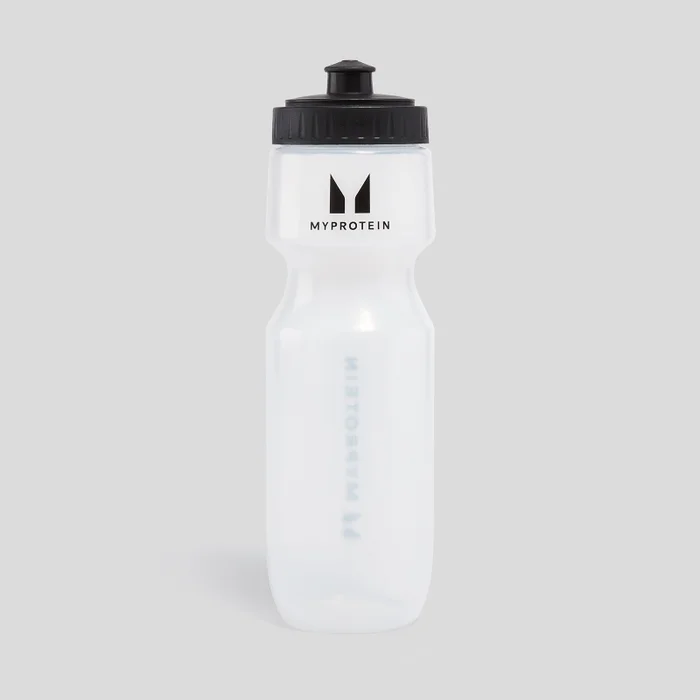 Myprotein sportieve waterfles - Transparant/Zwart