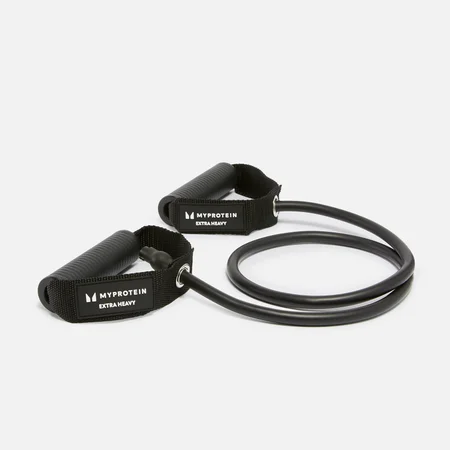 Myprotein weerstandsband met handvatten - Extra zwaar - Zwart