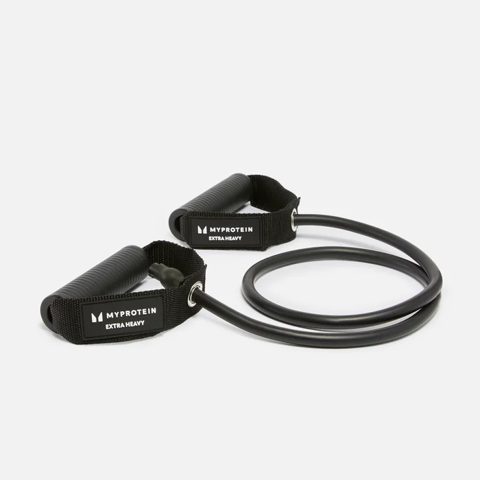 Myprotein weerstandsband met handvatten - Extra zwaar - Zwart
