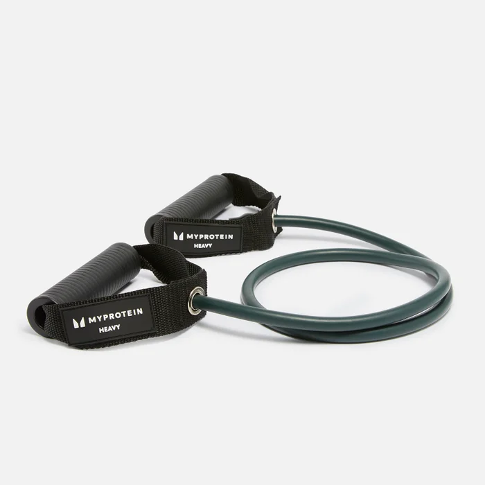 Myprotein weerstandsband met handvatten - Zwaar - Grafietgrijs