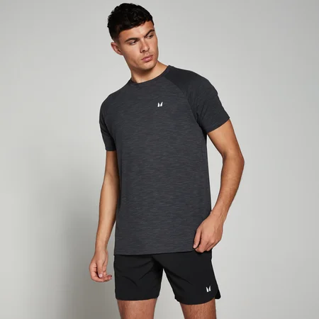 MP Performance T-Shirt met korte mouwen voor heren - Gemêleerd zwart