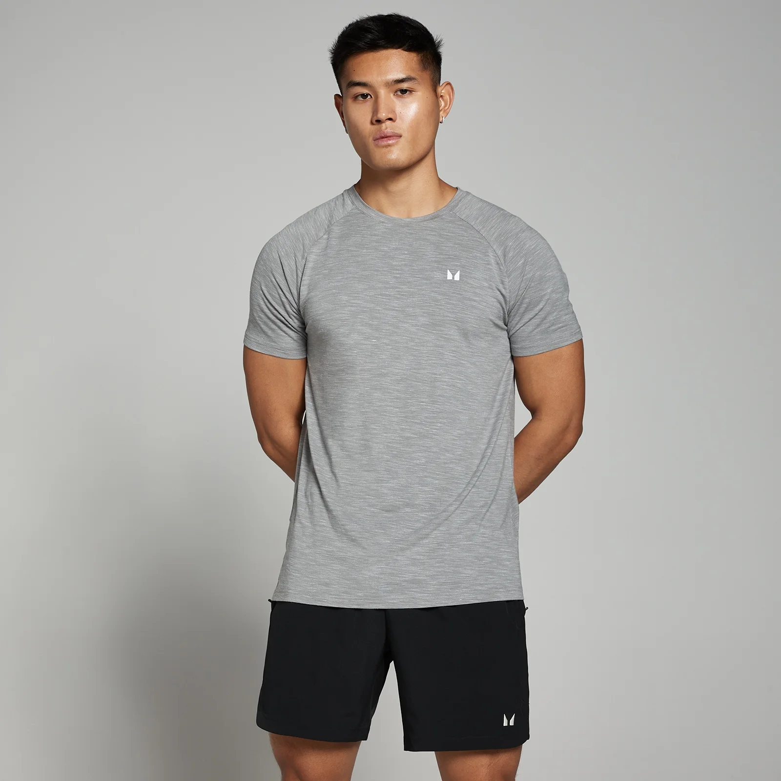 MP Performance T-shirt met korte mouwen voor heren - Gemêleerd chroom - XS Afbeelding 1