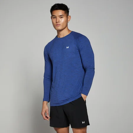 MP Performance shirt met lange mouwen voor heren - Gemêleerd kobaltblauw