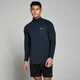 MP Performance shirt met kwartrits voor heren - Gemêleerd marineblauw