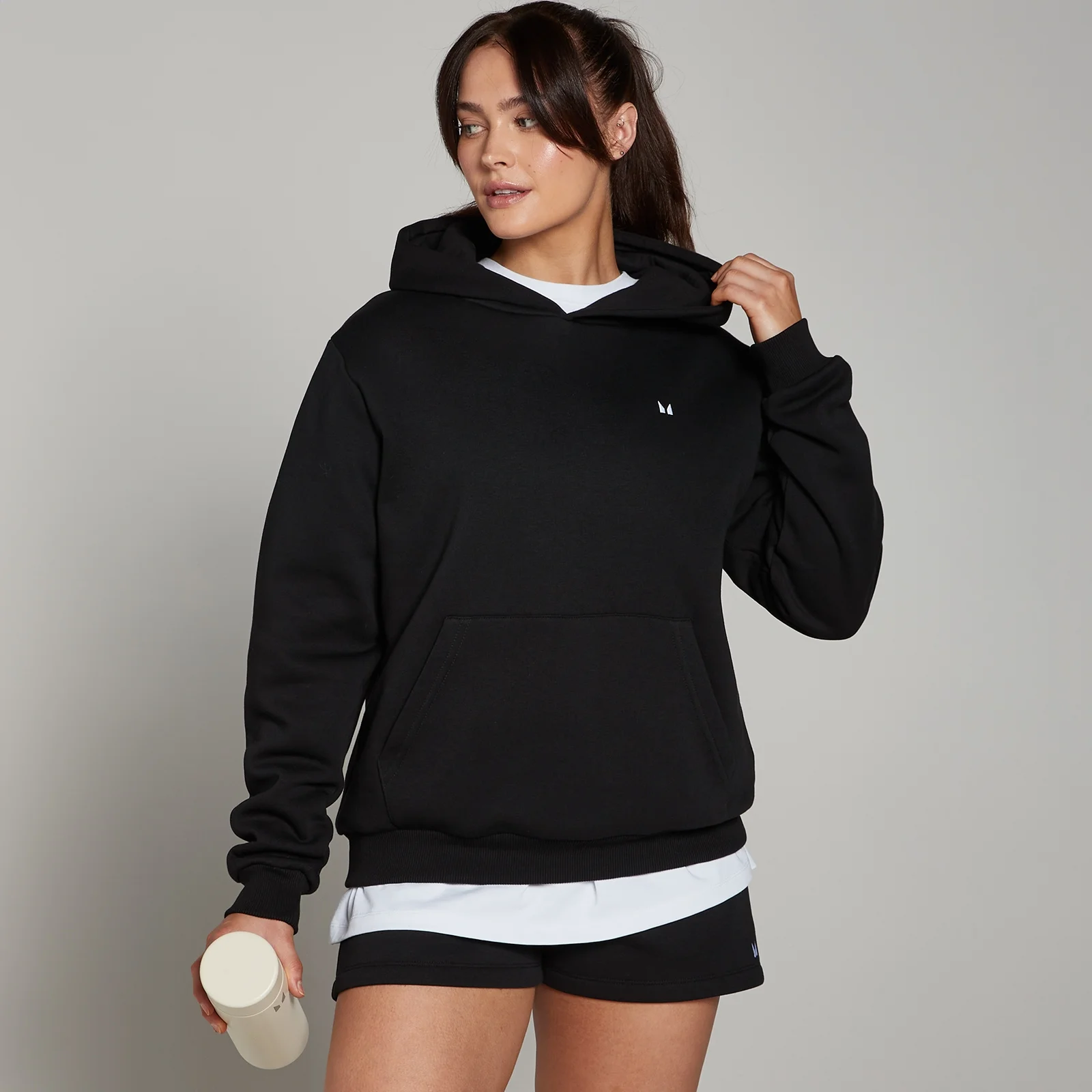 MP Basics hoodie met standaardpasvorm voor dames - Zwart - XXS Afbeelding 1