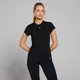 MP Basics T-shirt met nauwsluitende pasvorm en korte mouwen voor dames - Zwart