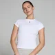 MP Basics T-shirt met nauwsluitende pasvorm en korte mouwen voor dames - Wit