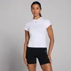 MP Basics T-shirt met nauwsluitende pasvorm en korte mouwen voor dames - Wit