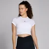 MP Basics croptop met nauwsluitende pasvorm en korte mouwen voor dames - Wit