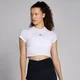 MP Basics croptop met nauwsluitende pasvorm en korte mouwen voor dames - Wit