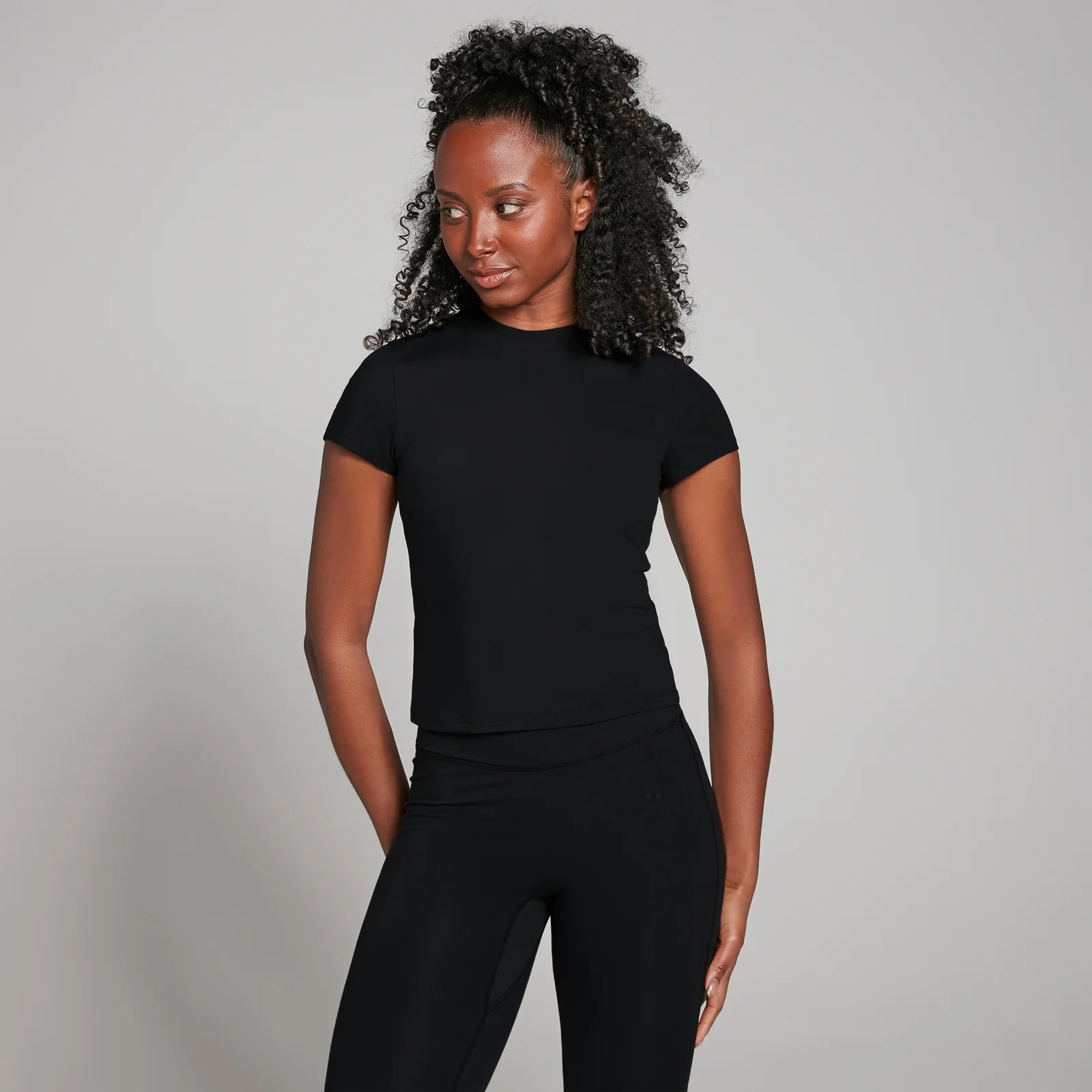 MP Tempo T-shirt met nauwsluitende pasvorm en korte mouwen voor dames - Zwart - XXS Afbeelding 1