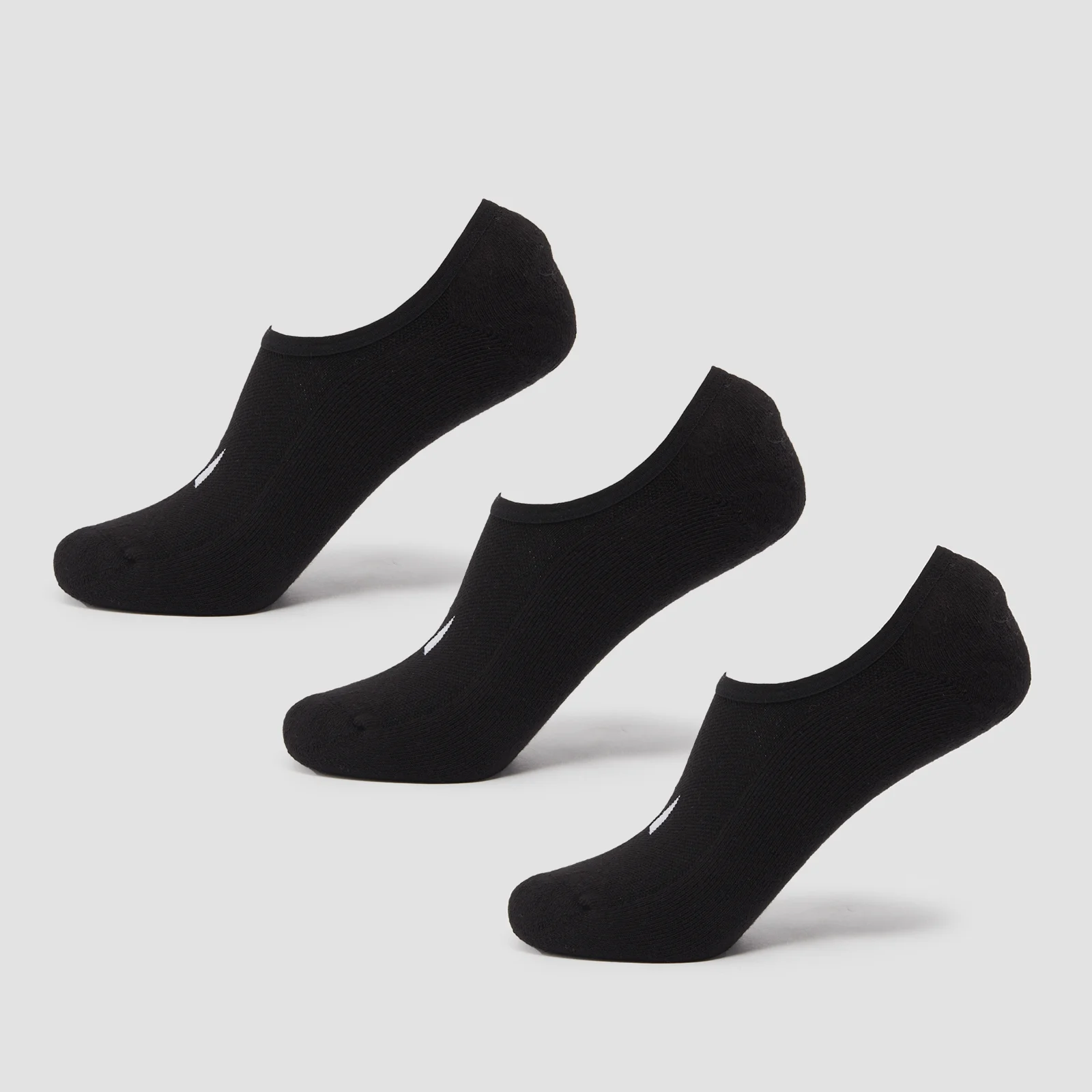 MP Unisex Invisible Socks (3 Pack) - Black - UK 6-8 Afbeelding 1