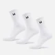 MP Unisex crewsokken (verpakking met drie stuks) - Wit