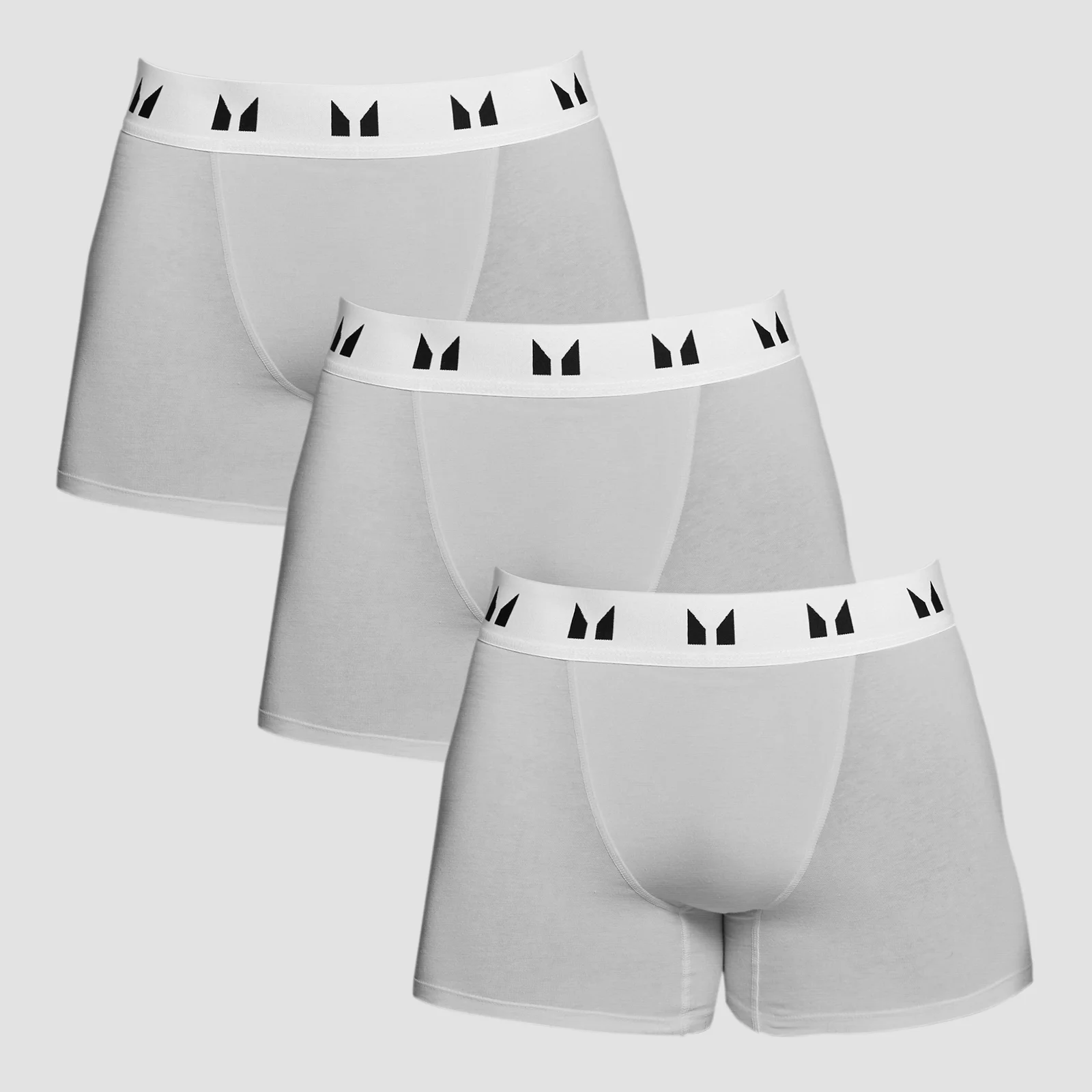 MP boxershorts voor heren (3-delig) Gemêleerd grijs / Wit - L Afbeelding 1