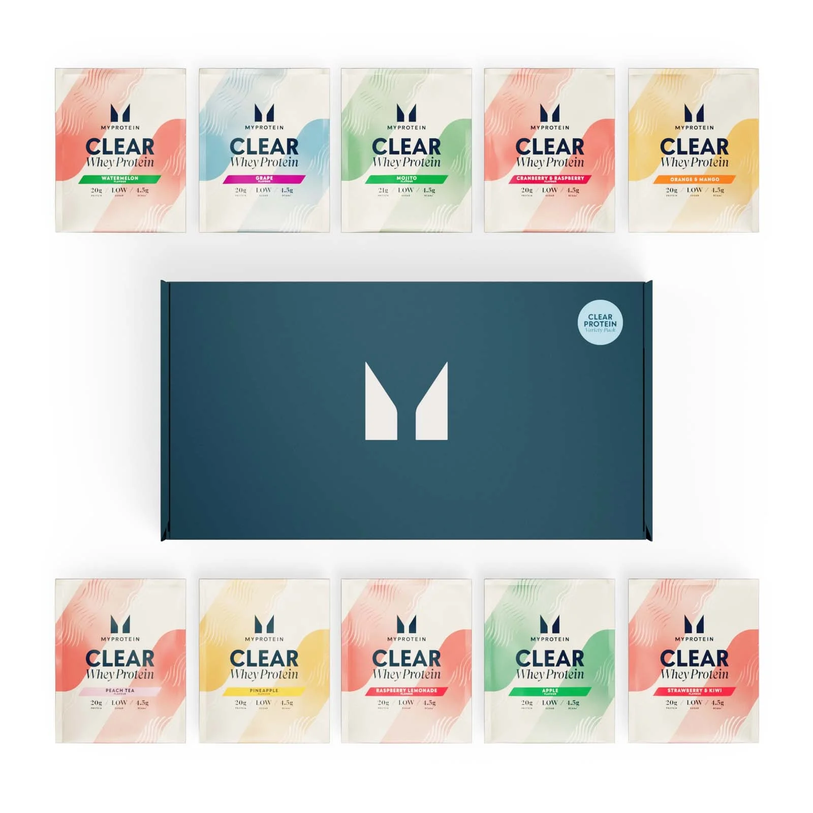 Clear Protein-mix (verpakking met verschillende smaken) Afbeelding 1
