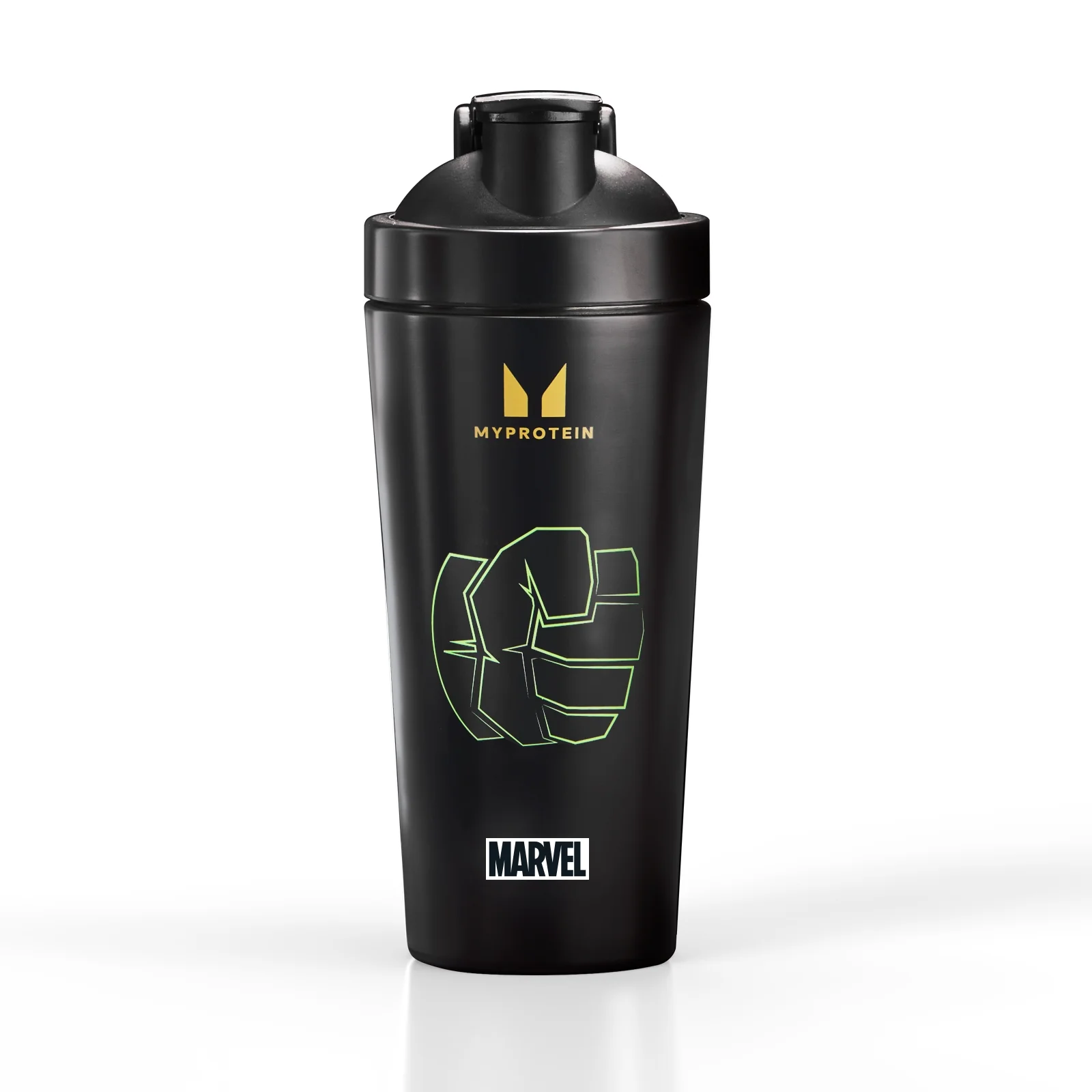 Myprotein Hulk shaker van gerecycled metaal - Zwart Afbeelding 1