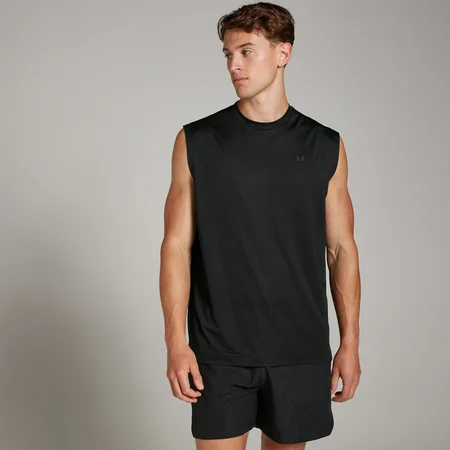MP Tempo oversized traininghemd van mesh voor heren - Zwart