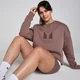 MP Tempo oversized sweatshirt voor dames - Hazelnootbruin