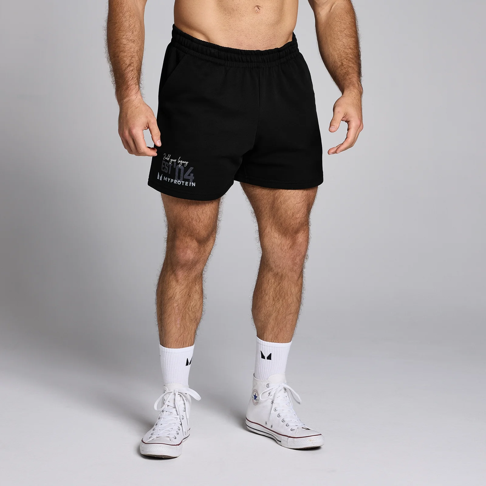 MP Origin Graphic sweatshort met binnenbeenlente van 13 cm voor heren - Zwart - XS Afbeelding 1
