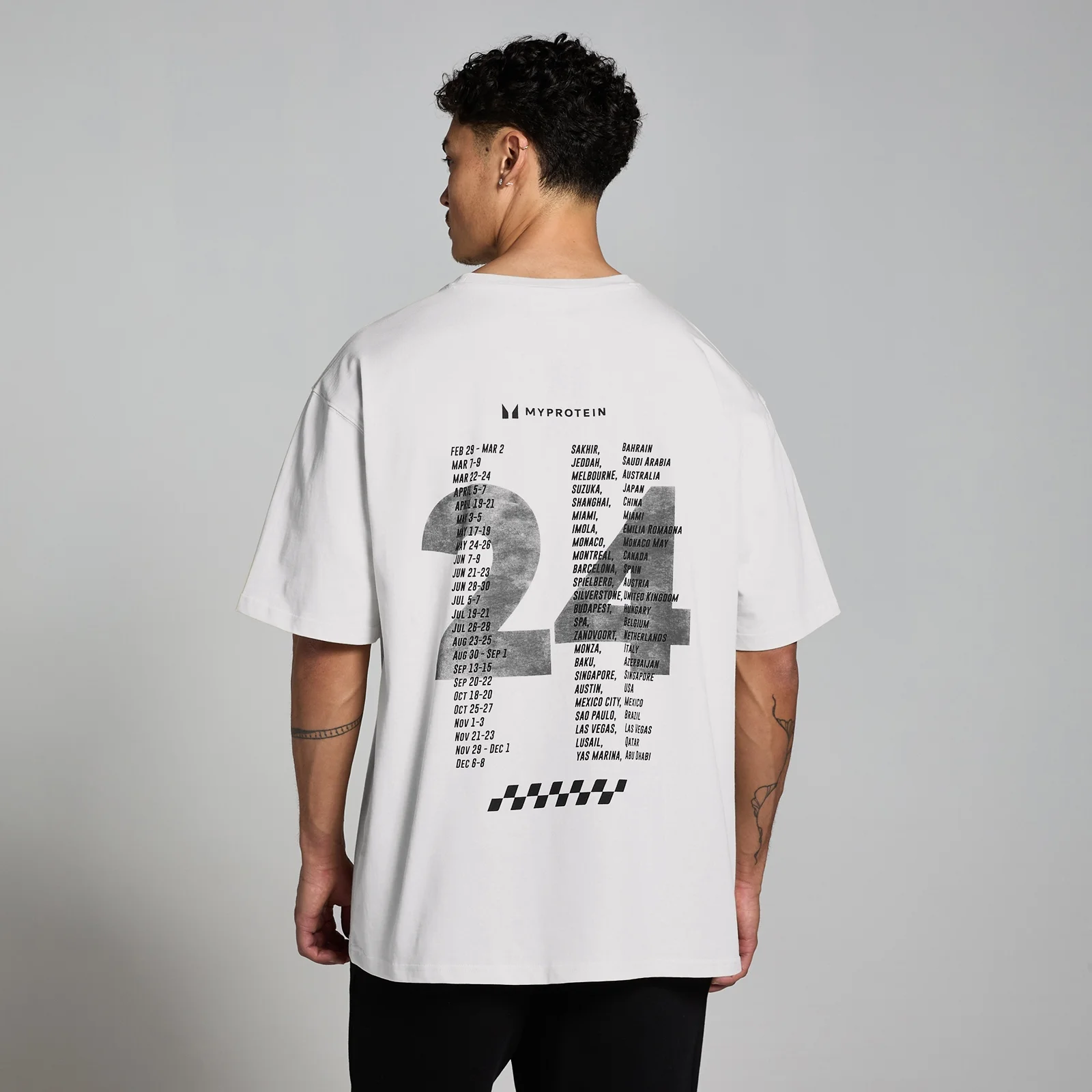 MP Race Day Graphic T-shirt - Natuurlijke roomkleur - S-M Afbeelding 1