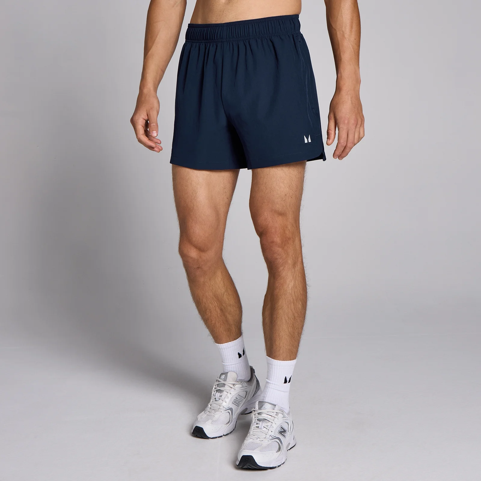 MP geweven trainingsshort met binnenbeenlengte van 13 cm voor heren - Marineblauw - XS Afbeelding 1