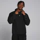 MP hoodie van fleecestof voor heren - Zwart
