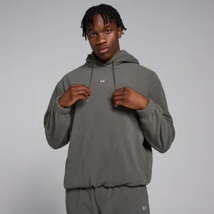 MP hoodie van fleecestof voor heren - Metaalgrijs - Size XS
