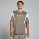 MP Tempo Contrast Retro oversized T-shirt voor heren - Espressobruin