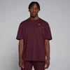 MP Rest Day oversized T-shirt voor heren - Donkerbessenrood