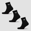 MP Unisex Ankle Socks (3 Pack) - Black