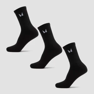 MP Unisex Crew Socks (3 Pack) - Black - Size UK 9-11