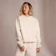MP sweatshirt met streepdetails voor dames - Zandstreenbruin