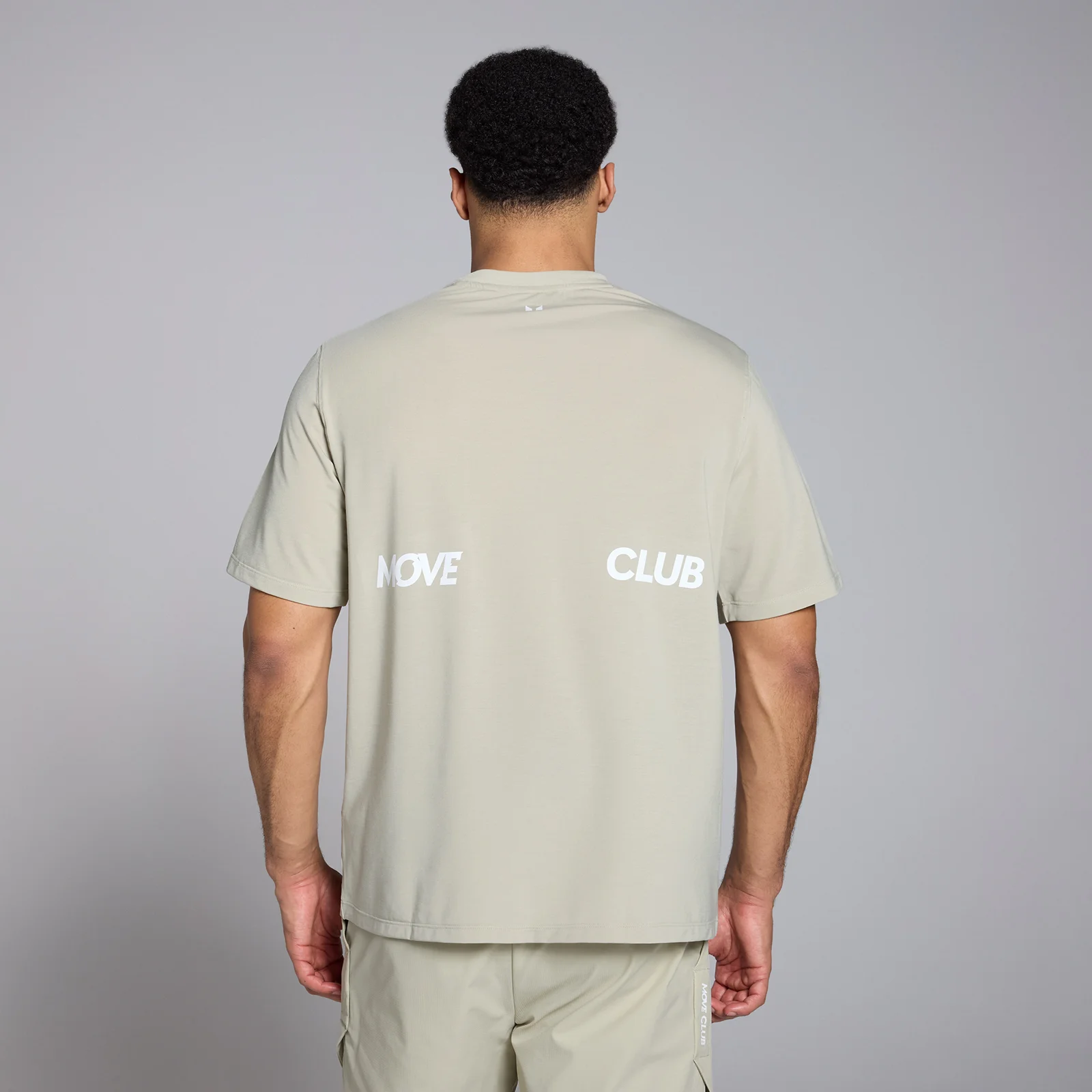 MP Men's Tempo Graphic Oversized T-Shirt - Salt Grey - XS Afbeelding 1