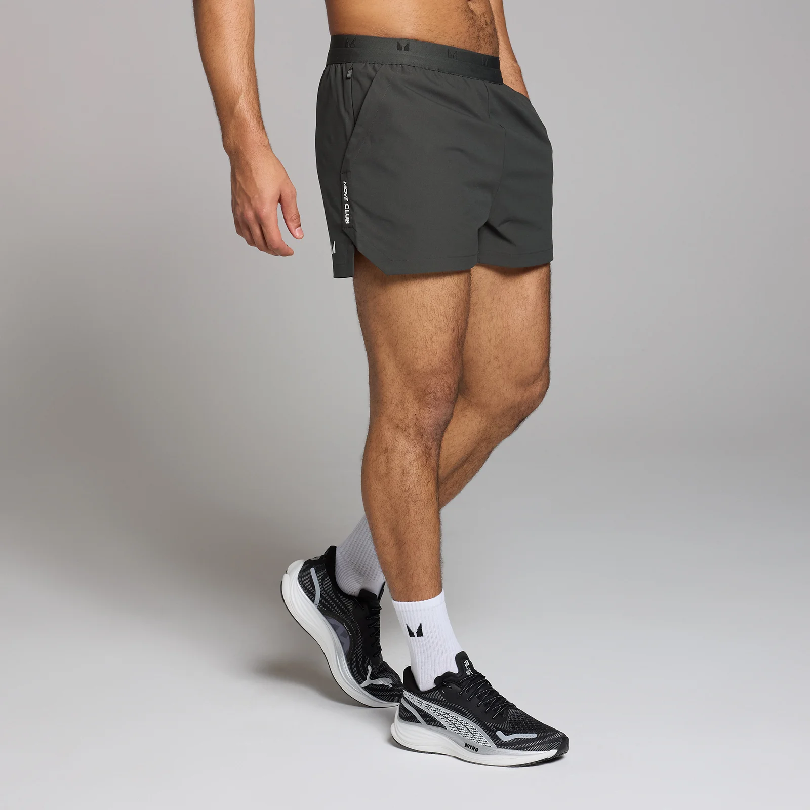 MP Men's Tempo Graphic 3" Shorts - Washed Black - XS Afbeelding 1