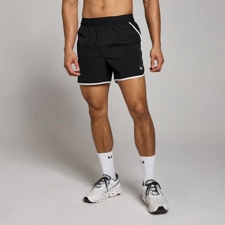 MP Tempo short met streepdetails en binnenbeenlengte van 13 cm voor heren - Zwart