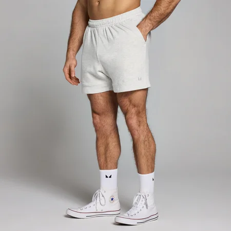 MP Origin verwassen sweatshort met opdruk voor heren - Gemêleerd grijs