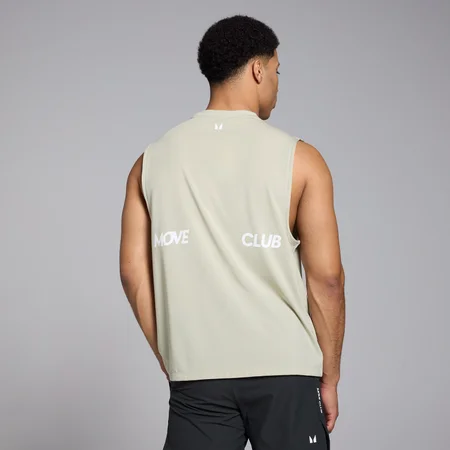 MP Tempo oversized hemd met opdruk voor heren - Zoutgrijs