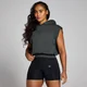 MP Origin gecropte mouwloze hoodie - Verwassen zwart