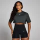 MP supergecropt T-shirt met Origin-opdruk voor dames - Verwassen zwart
