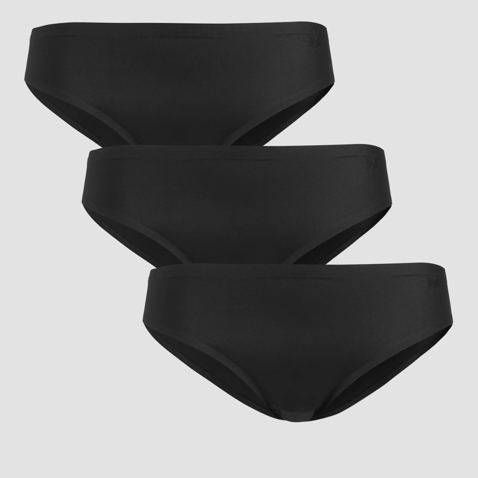 MP Women's Mid Rise No VPL Bikini Brief (3 Pack) - Black - M Afbeelding 1