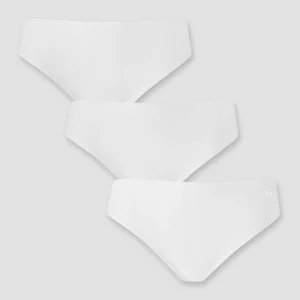 MP naadloos middelhoog bikinibroekje voor dames (verpakking met 3 stuks) - Wit - Size M