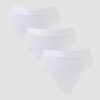 MP middelhoge string voor dames (verpakking met 3 stuks) - Wit