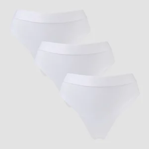 MP middelhoge string voor dames (verpakking met 3 stuks) - Wit - Size M