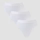 MP middelhoge string voor dames (verpakking met 3 stuks) - Wit
