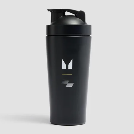 Myprotein Hyrox shaker van gerecycled metaal - Zwart