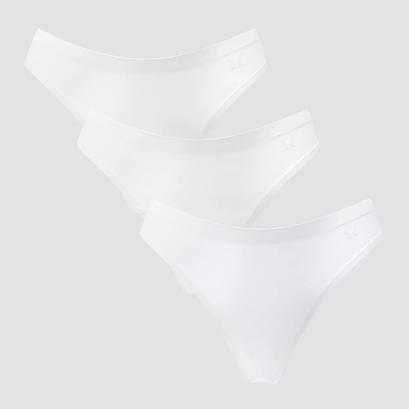 MP naadloze middelhoge string voor dames (verpakking met 3 stuks) - Wit - S Afbeelding 1