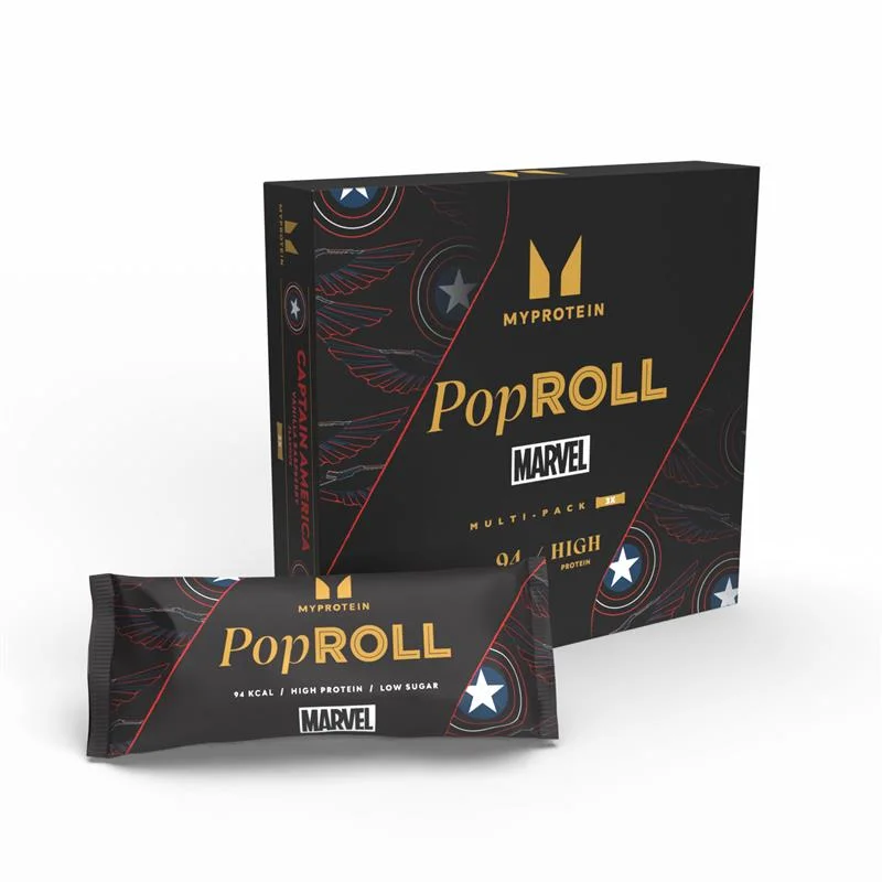 Pop Rolls - 3 x 27g - Captain America - Vanilla Raspberry Afbeelding 1