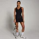 MP Tempo geplooide tennisjurk voor dames - Zwart